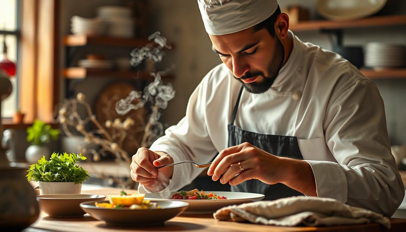 Fresh seasonal ingredients arranged for home cooking